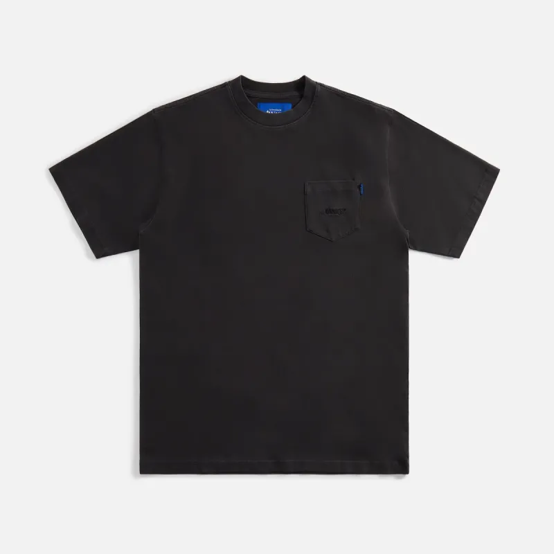 Awake NY Classic Embroidered Logo Pocket Tee - Black sold by Kith