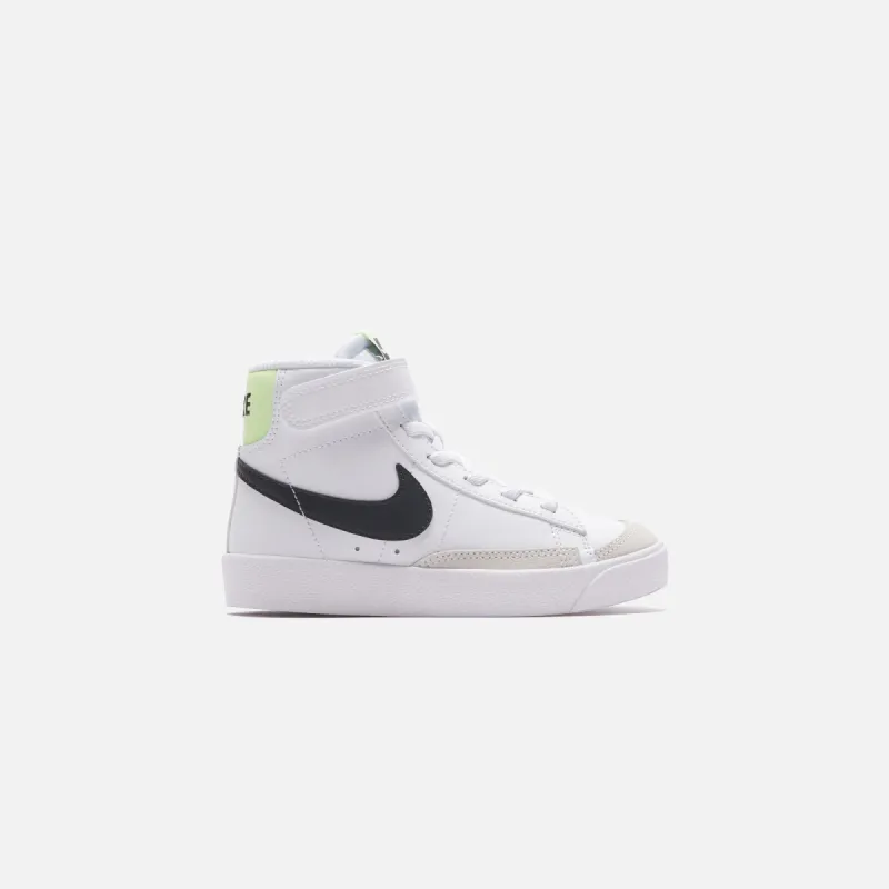 Nike Blazer Mid `77 - White / Black /Barely Volt sold by Kith