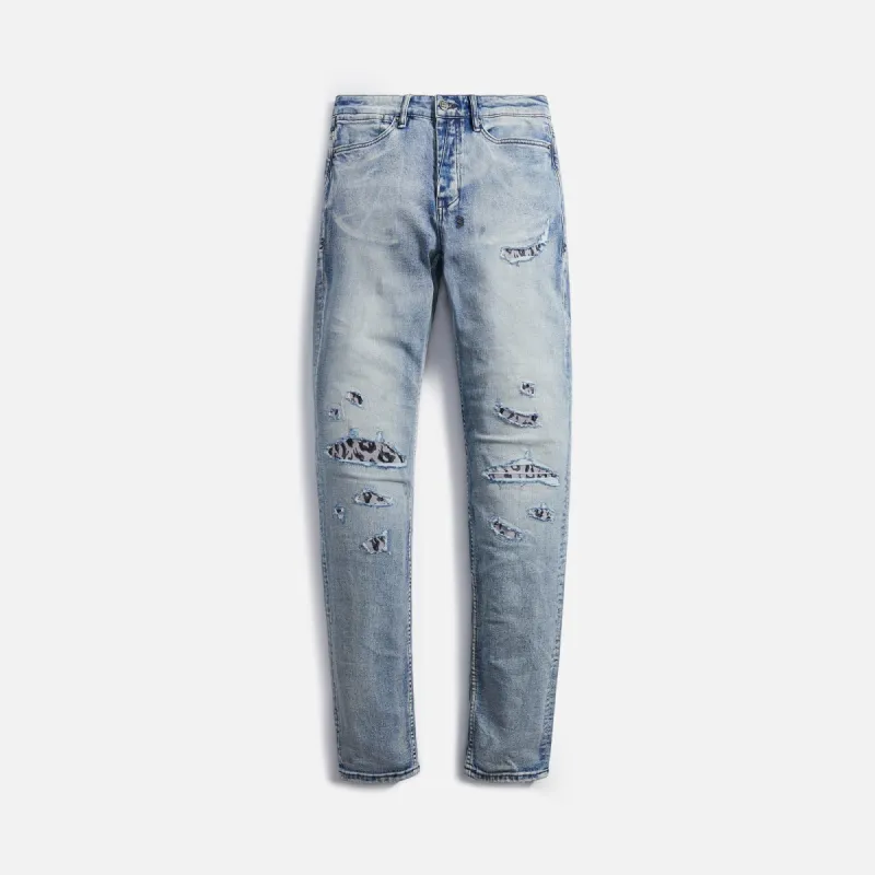 Ksubi Van Winkle Fire Patch Punk - Blue sold by Kith