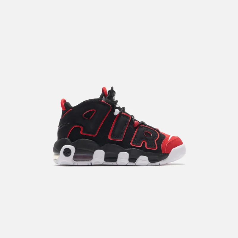 Nike Air More Uptempo `96 Black / White / University Red GS sold by Kith