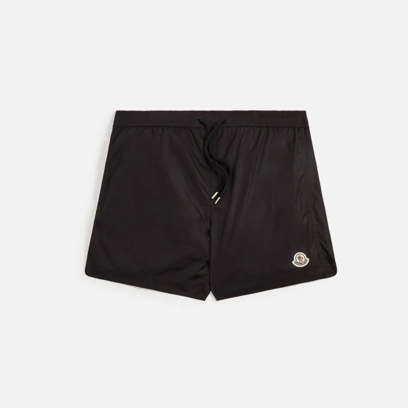 Moncler Nylon Drawstring Swim Short - Black sold by Kith
