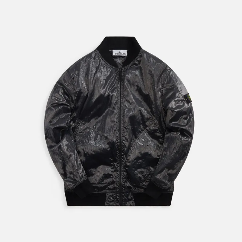 Stone Island 82/22 Garment Dyed Bomber Jacket - Black sold by Kith
