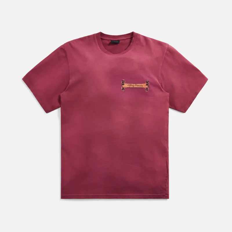 Filling Pieces FP Studio Tee HDC - Burgundy sold by Kith