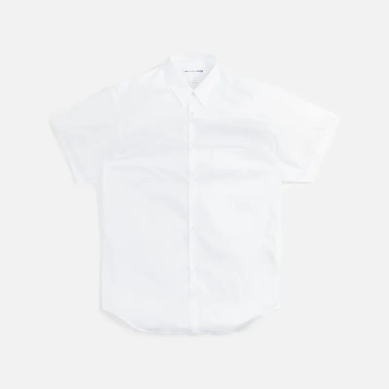 Comme des Garçons Shirt Cotton Poplin Plain Shirt - White sold by Kith
