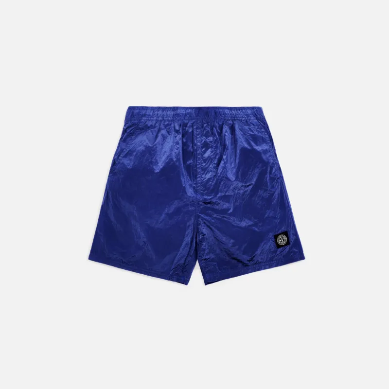 Stone Island Nylon Metal Garment Dyed Swim Shorts - Bluette sold by Kith