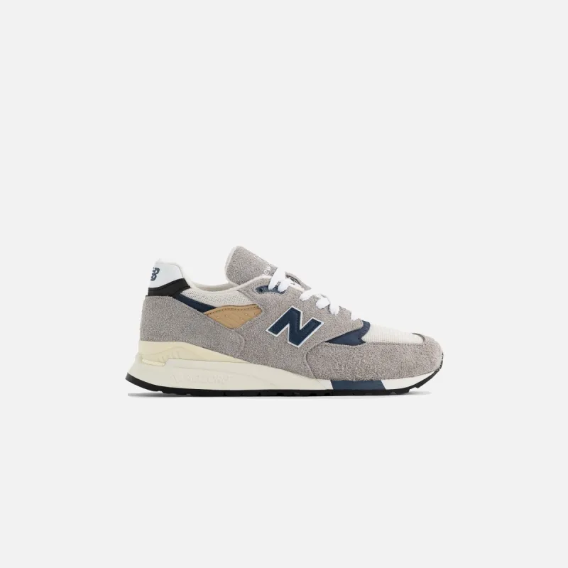 New Balance 998 Made in USA - Dark Grey / Light Grey / Blue sold by Kith