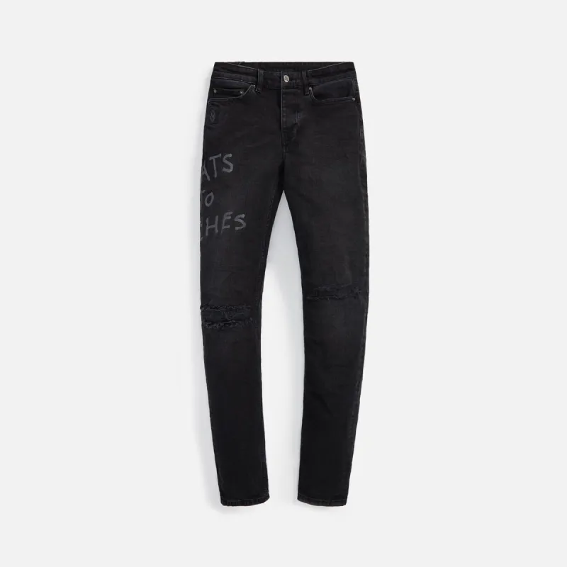 Ksubi Chitch Riches Trashed - Black sold by Kith