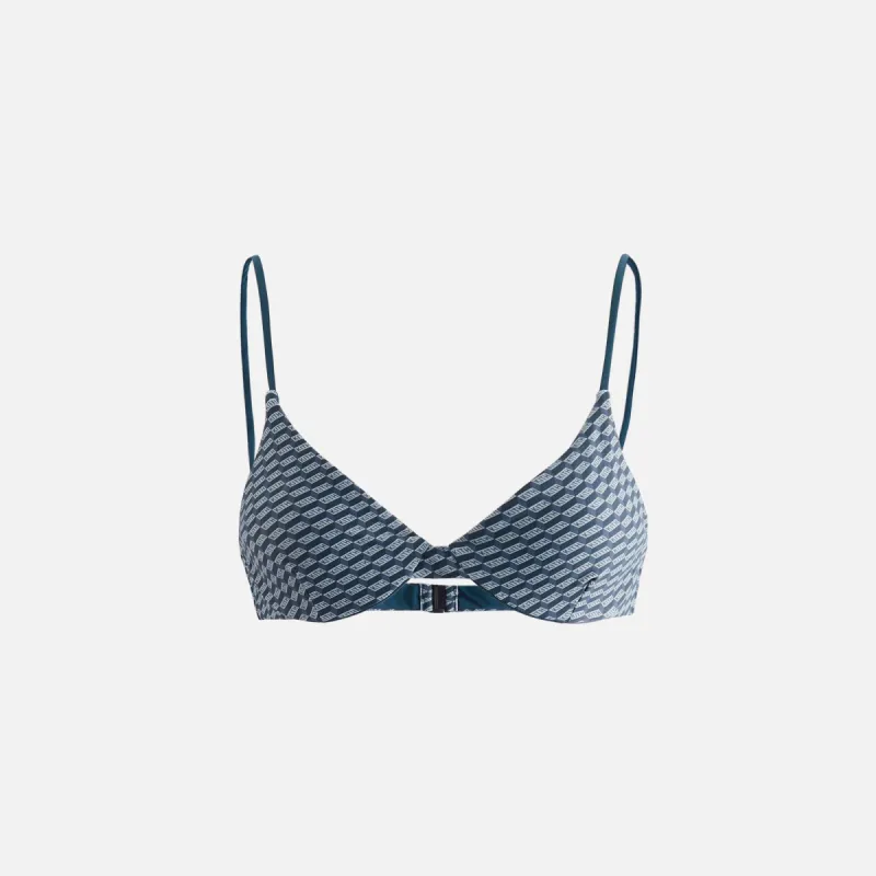 Kith Women Bellamy Monogram Balconette Top - Serpentine sold by Kith