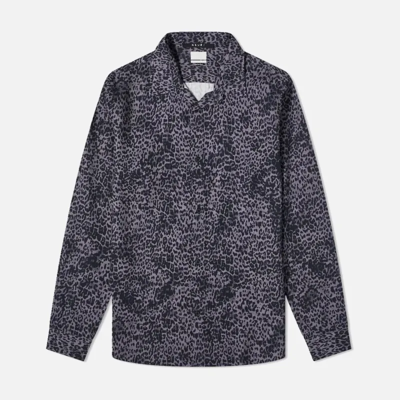 Ksubi Jungle Shirt Leopard - Black made by Kith