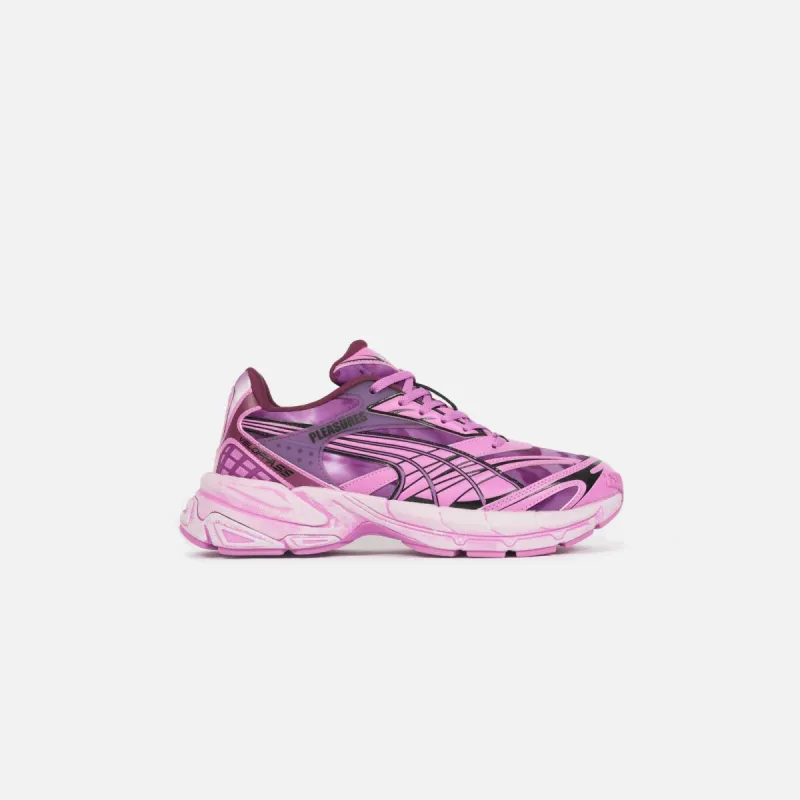 Puma x Pleasures Velophasis Overdyed - Grape Wine / Mauve Pop sold by Kith