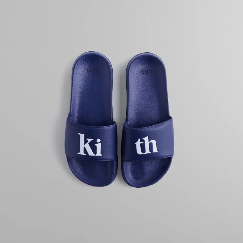 Kith Serif Logo Slides - Nocturnal sold by Kith