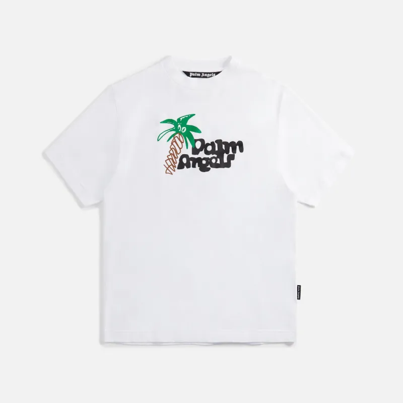 Palm Angels Sketchy Classic Tee - White / Black sold by Kith