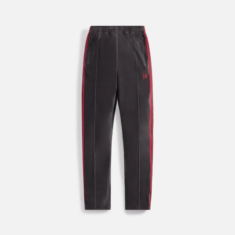 Needles Narrow Track Pant - Velour Charcoal sold by Kith