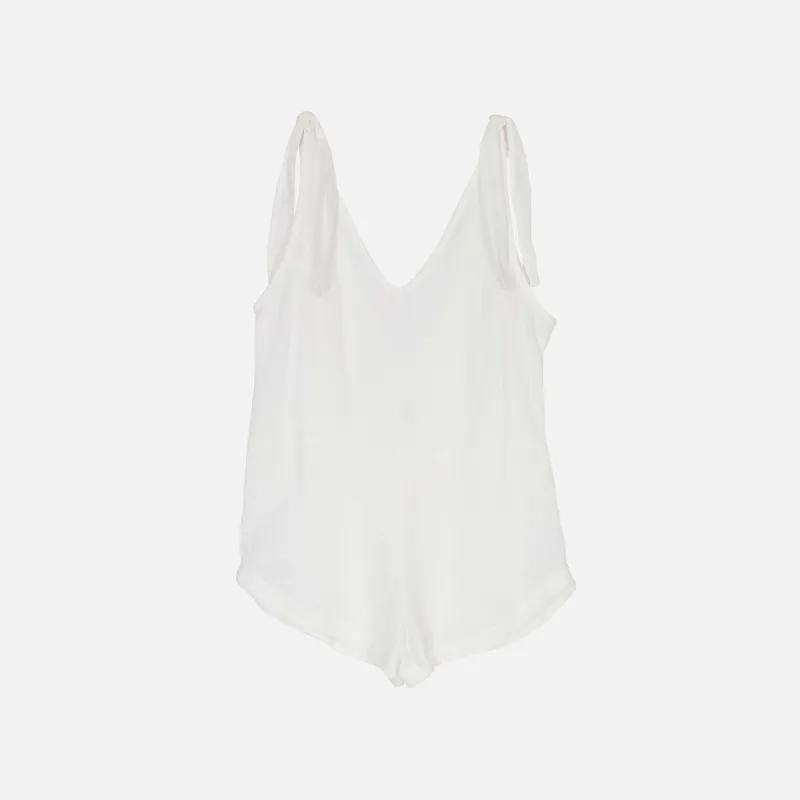 Mikoh Tarawa Romper - Bone sold by Kith