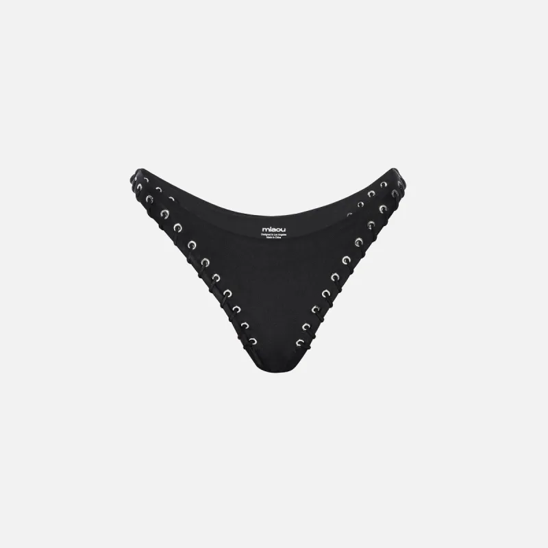 Miaou Rio Bikini Bottom - Black sold by Kith