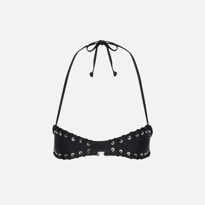 Miaou Rio Bikini Top - Black sold by Kith