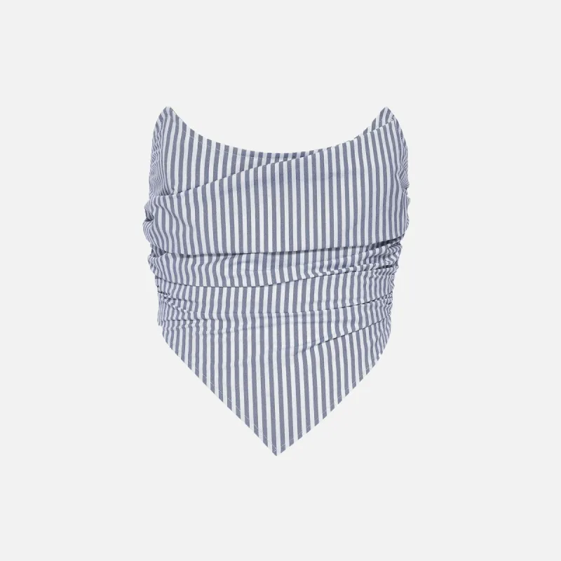 Miaou Poppy Corset - French Girl Stripe sold by Kith