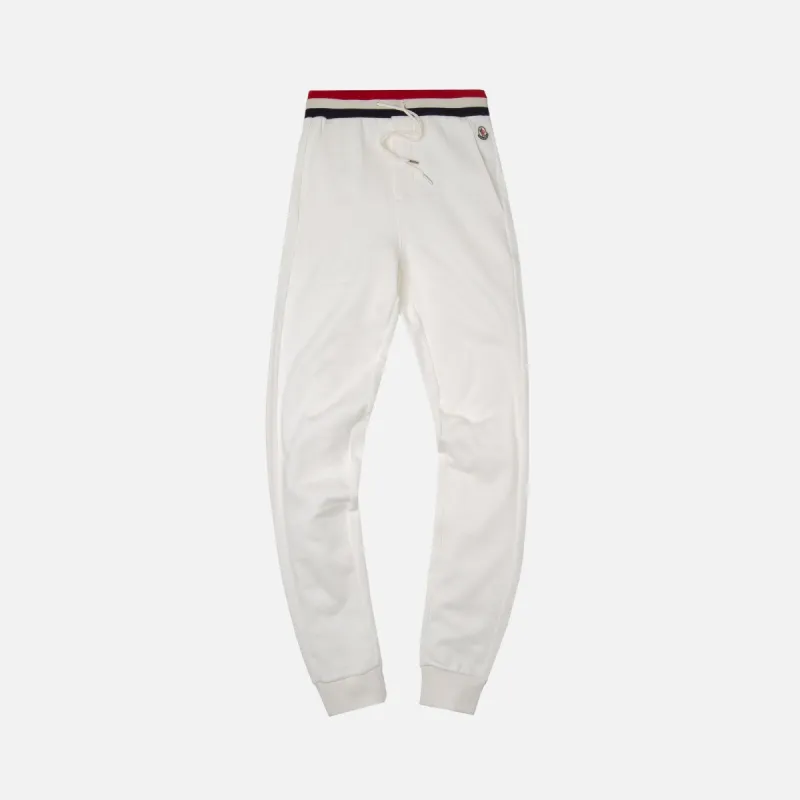 Moncler Pantalone w/ Striped Waistband - White made by Moncler