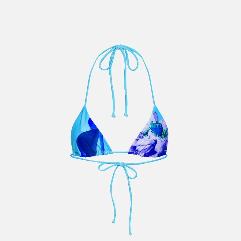 Miaou Kauai Bikini Top - Blue Lotus sold by Kith