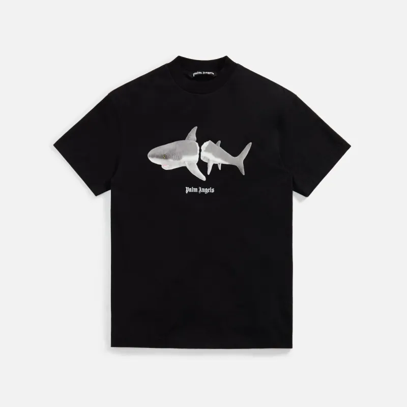 Palm Angels Shark Classic Tee - Black / White sold by Kith
