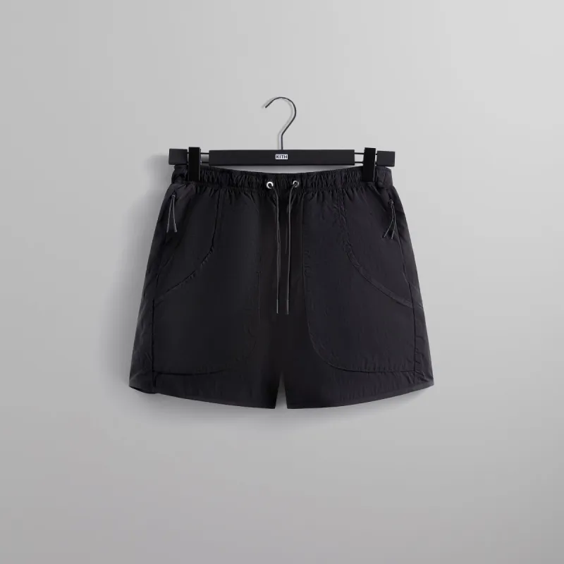 Kith Wrinkle Nylon Fowler Short - Black | Parallel