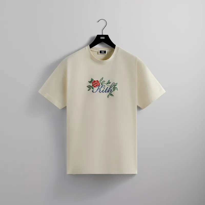 Kith Script Needlepoint Tee - Sandrift sold by Kith
