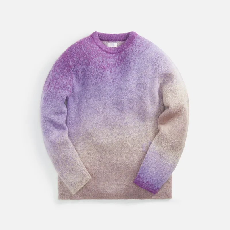 ERL Unisex Gradient Crewneck Knit Sweater - Purple sold by Kith