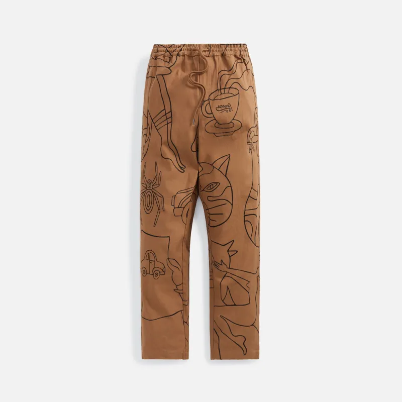 by Parra Experience Life Worker Pant - Camel sold by Kith