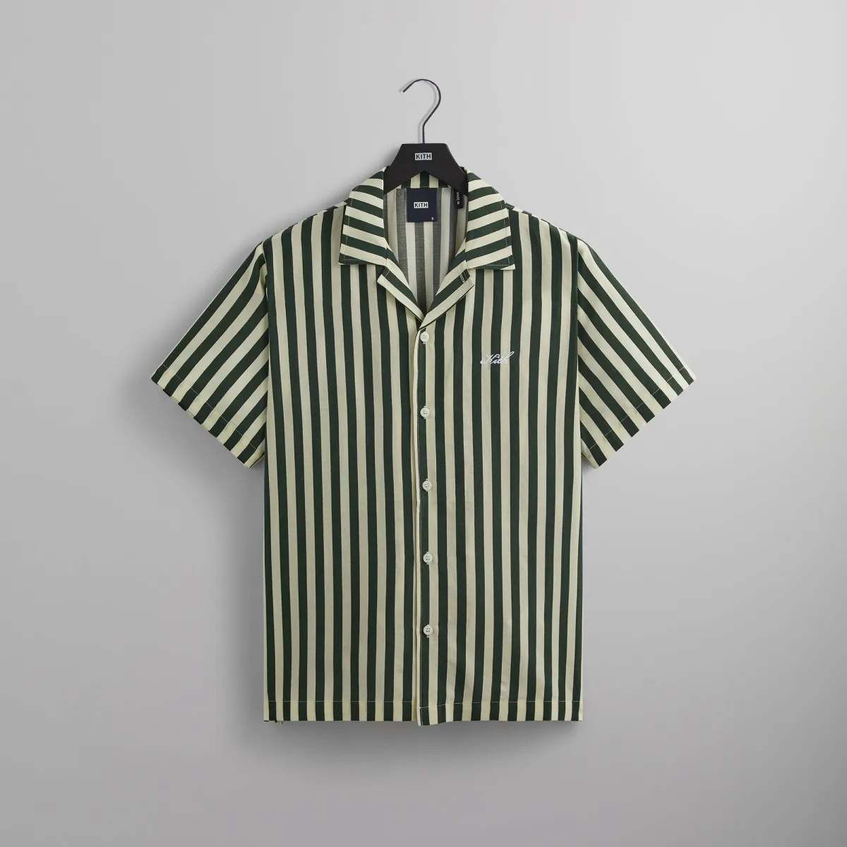 Kith Striped Poplin Thompson Camp Collar