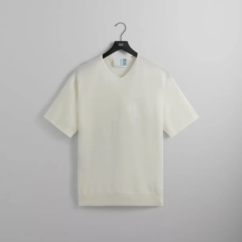 Kith Sylvan Knit V-Neck Tee - Sandrift sold by Kith