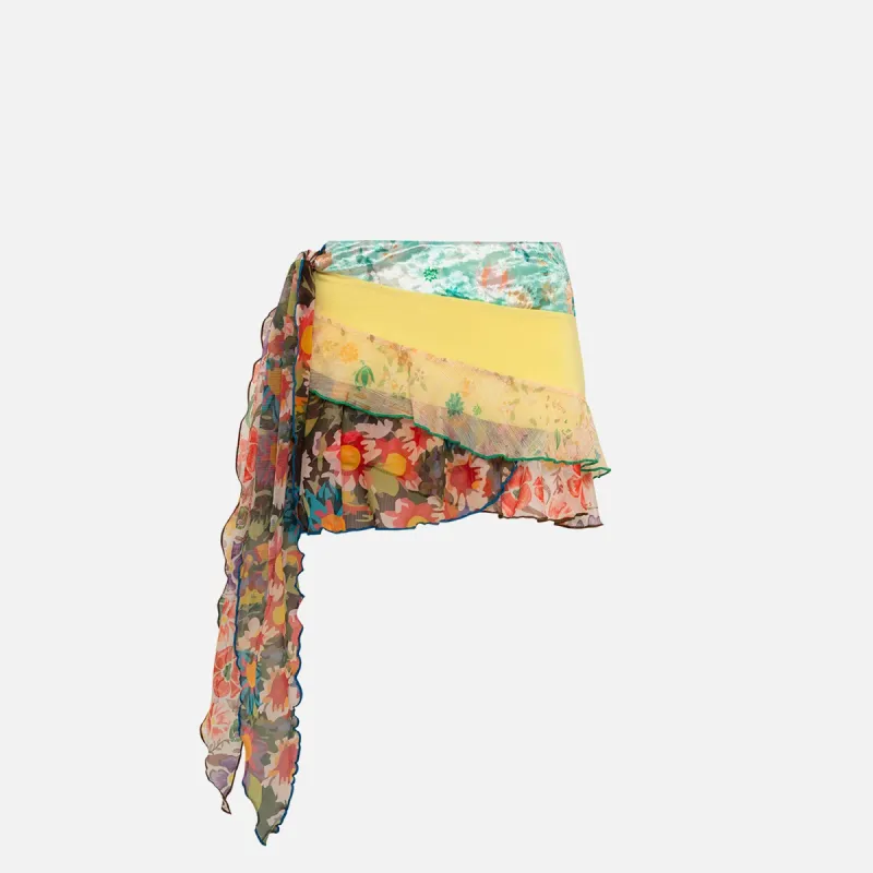 Siedres Jenie Fabric Mixed Mini Skirt - Multi sold by Kith