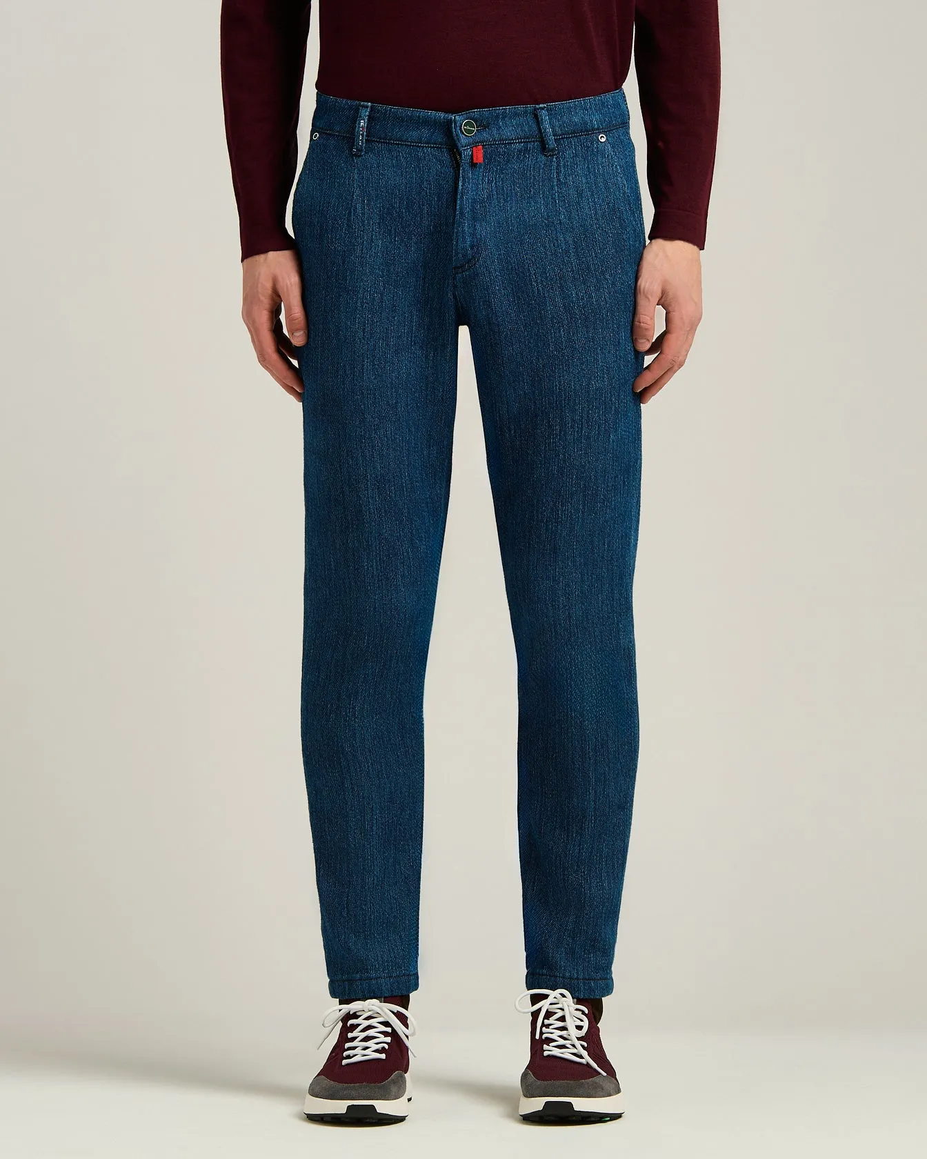 DENIM TROUSERS IN STRETCH COTTON sold by Kiton product image thumbnail 2