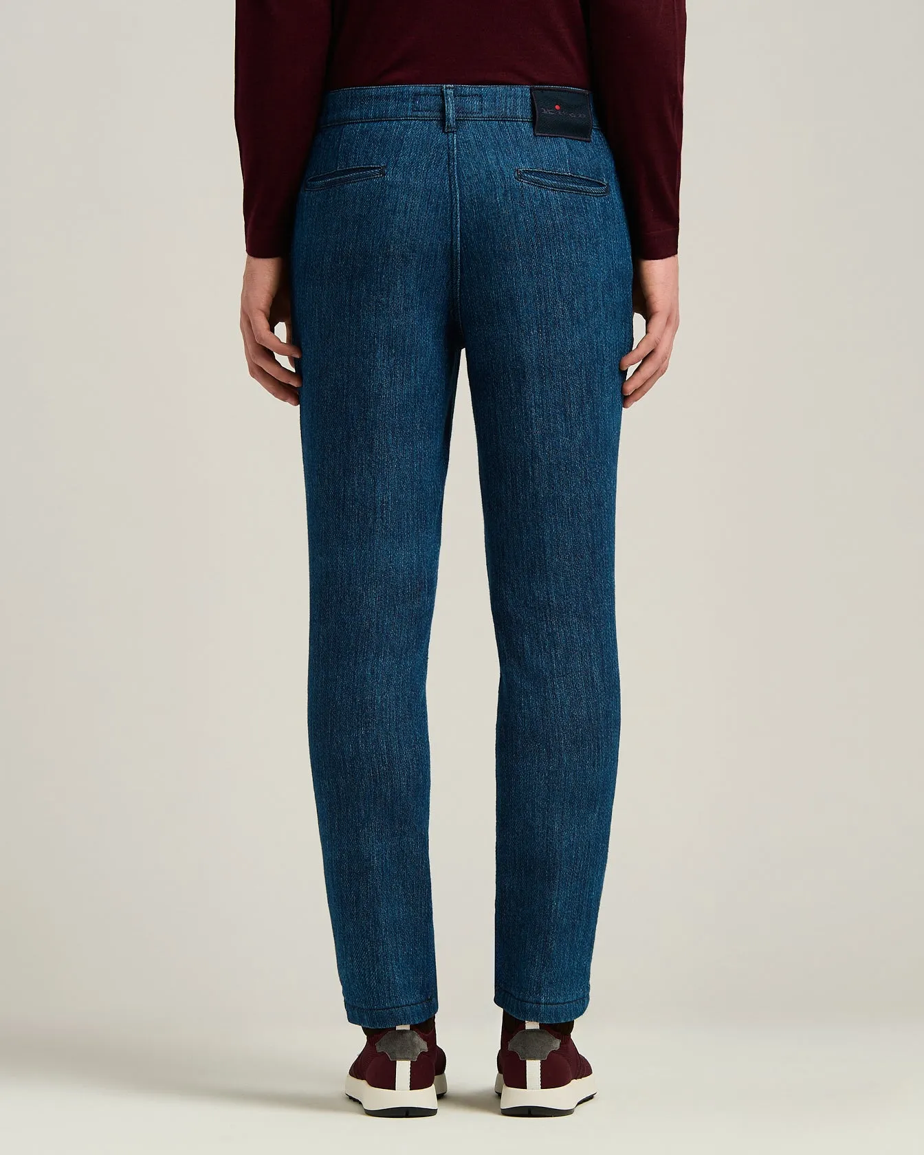 DENIM TROUSERS IN STRETCH COTTON sold by Kiton product image thumbnail 3