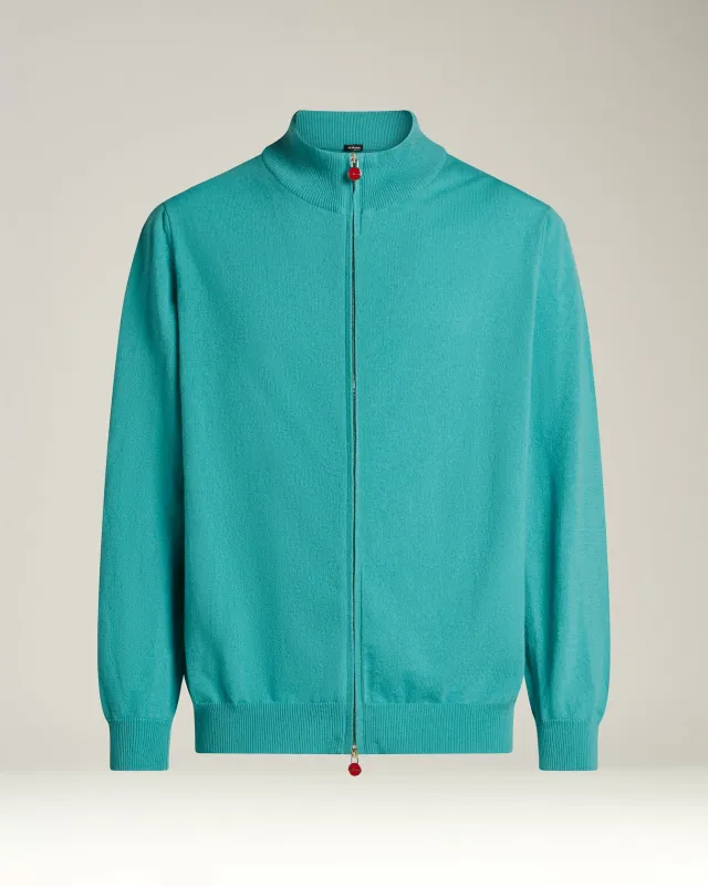 PURE CASHMERE SWEATER WITH ZIP sold by Kiton