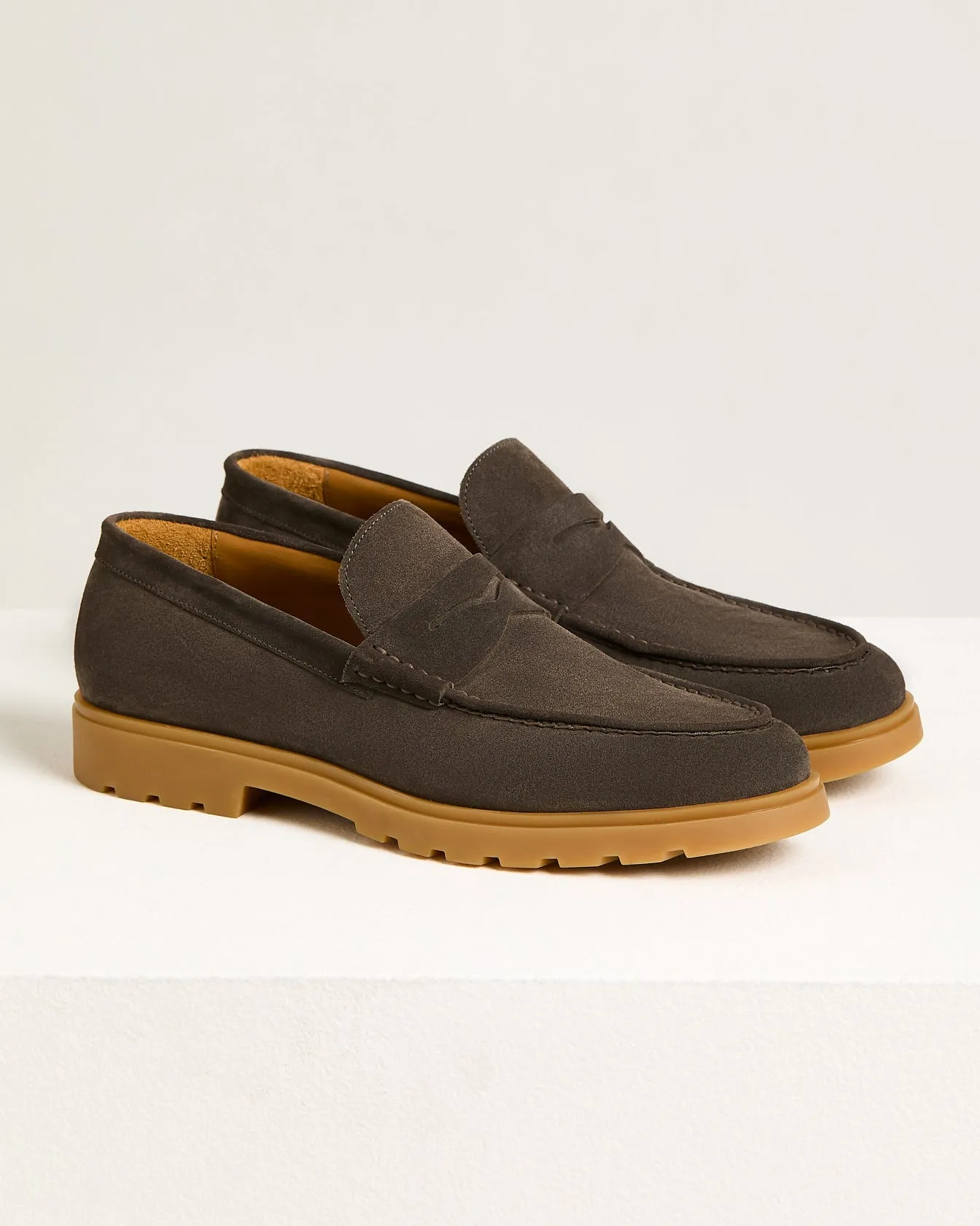 LOAFER IN SUEDE CALFSKIN BROWN sold by Kiton product image thumbnail 2