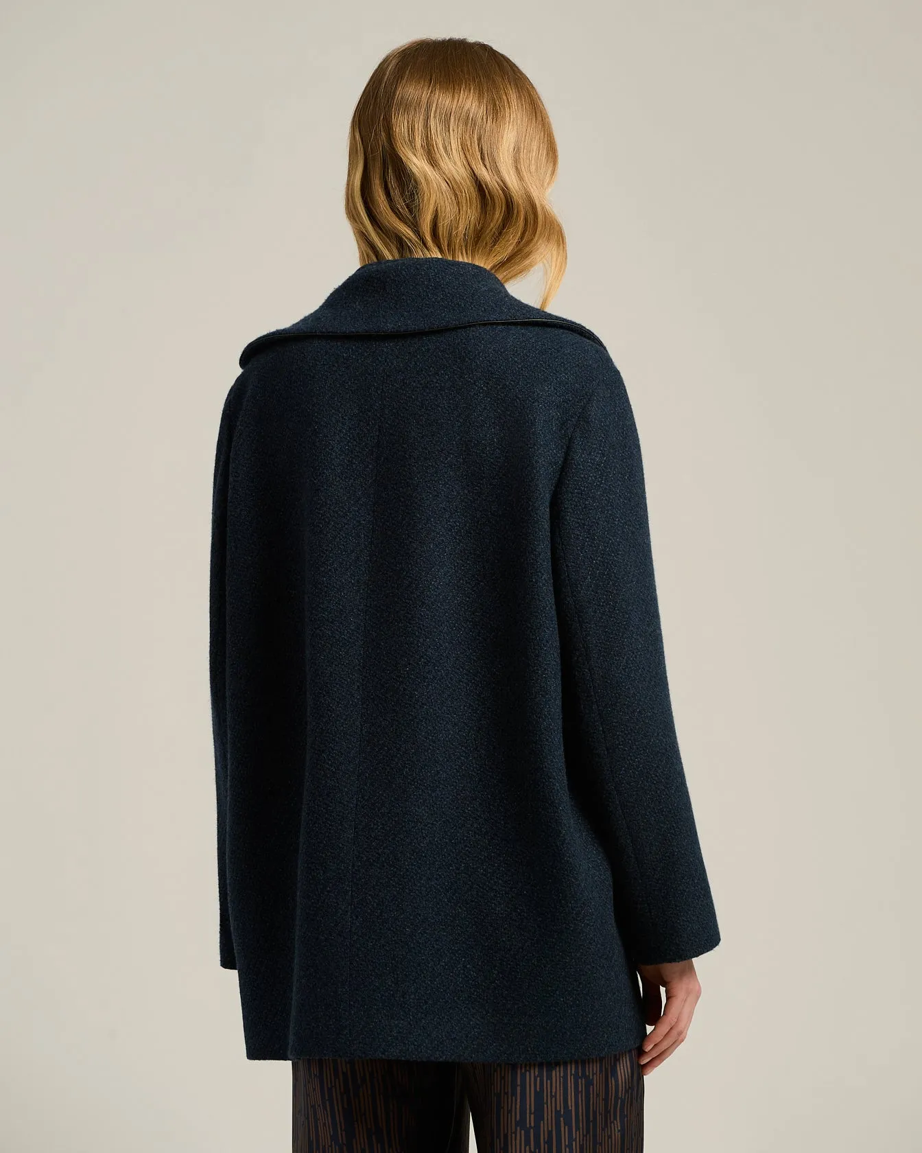 BLUE PURE CASHMERE DOUBLE-BREASTED PEACOAT sold by Kiton product image thumbnail 3