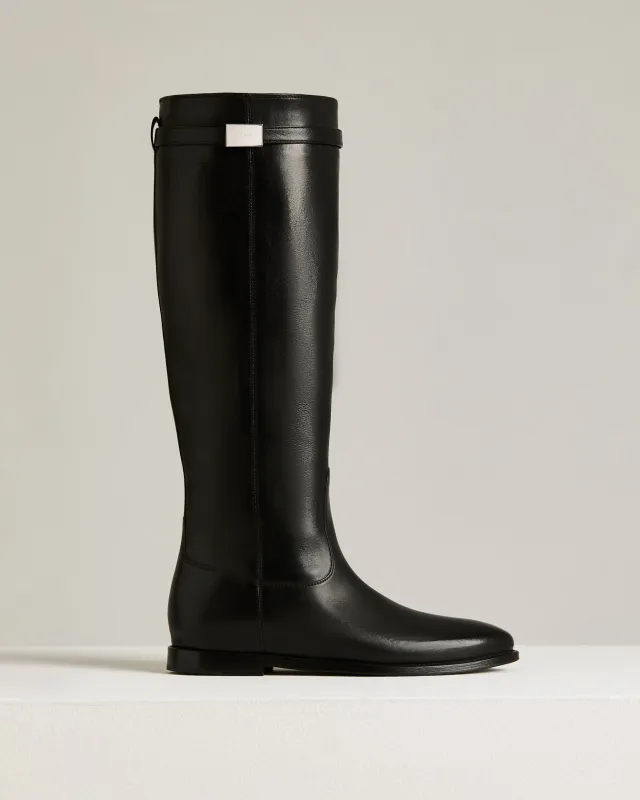 BLACK CALFSKIN BOOTS sold by Kiton