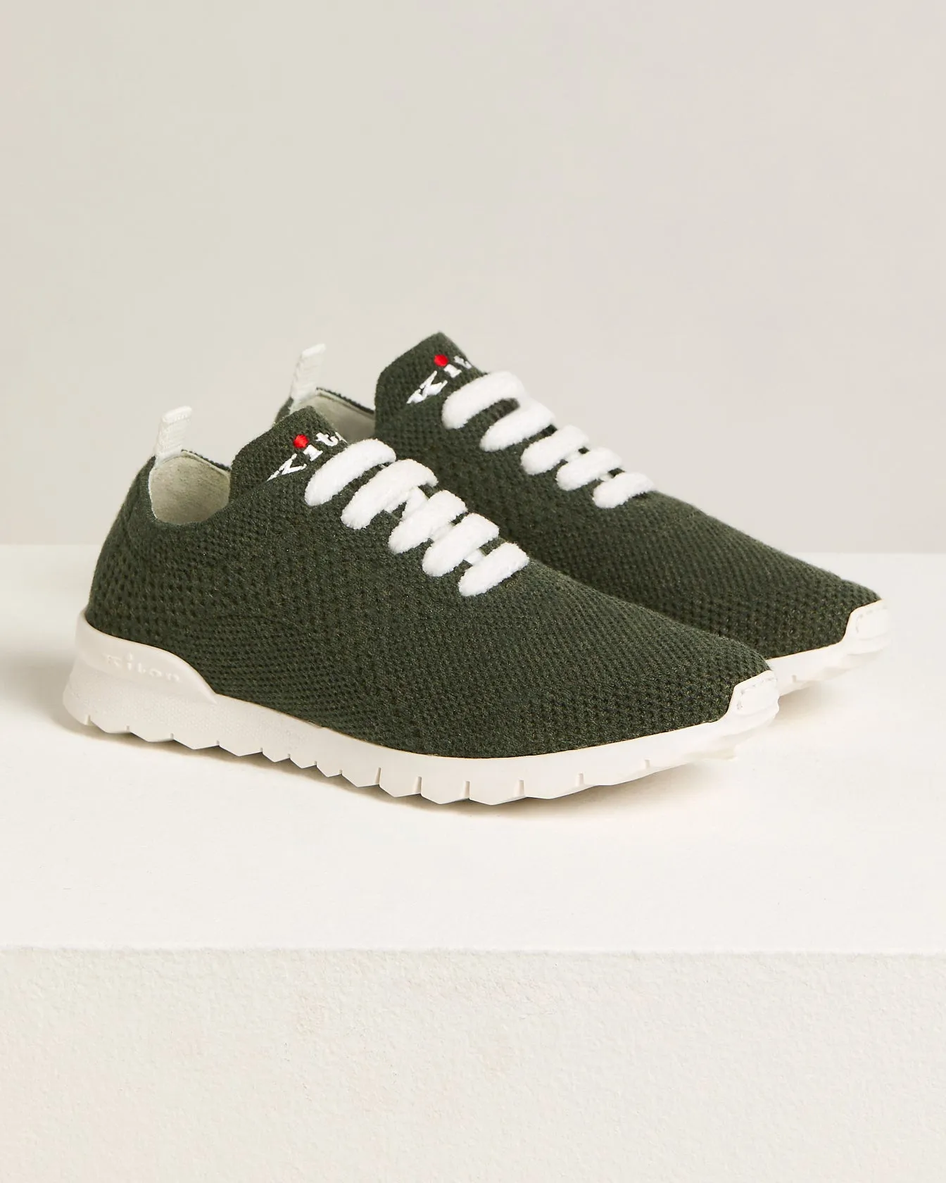 FIT PINE GREEN CASHMERE SNEAKERS sold by Kiton product image thumbnail 2