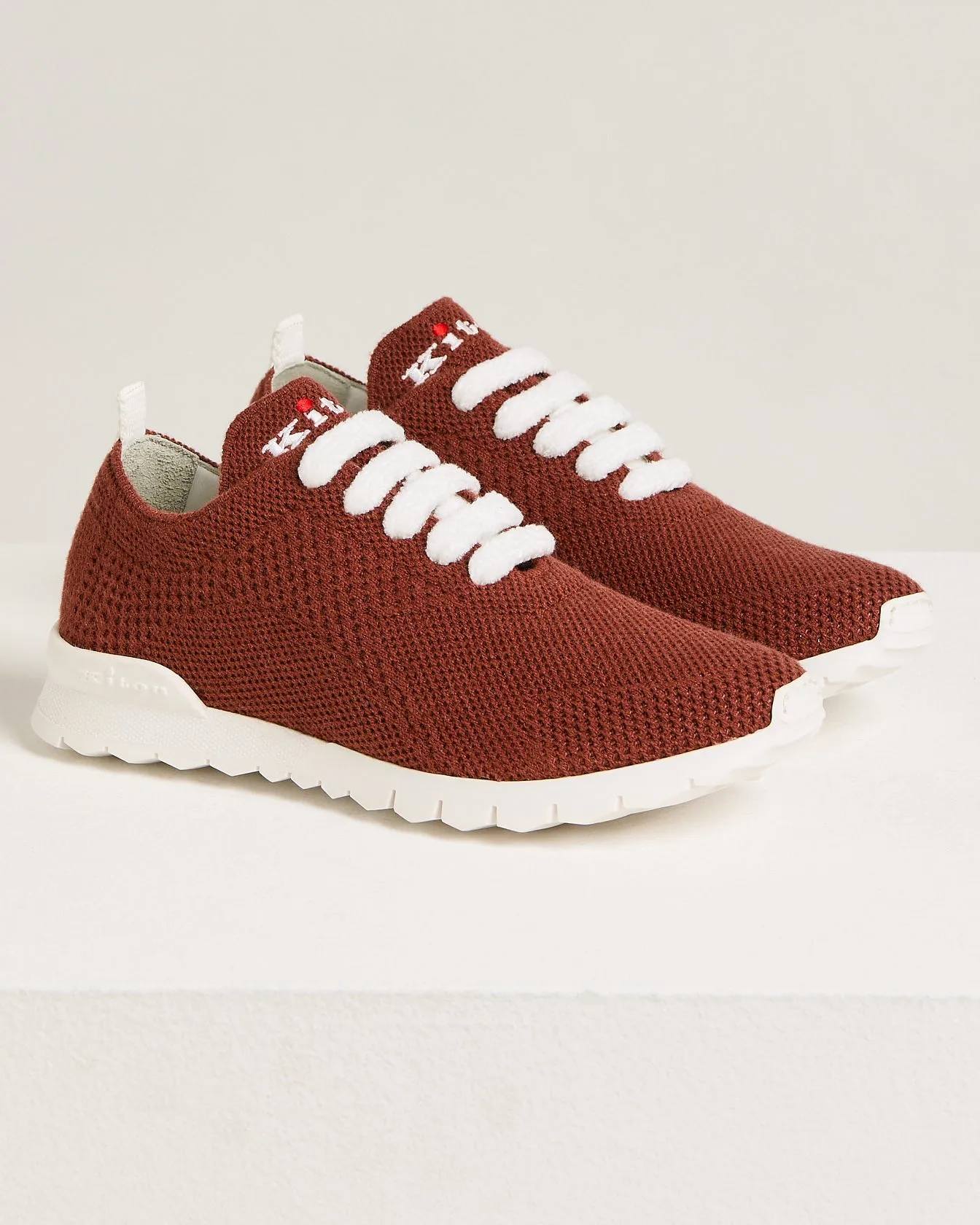 FIT TERRACOTTA CASHMERE SNEAKERS sold by Kiton product image thumbnail 2