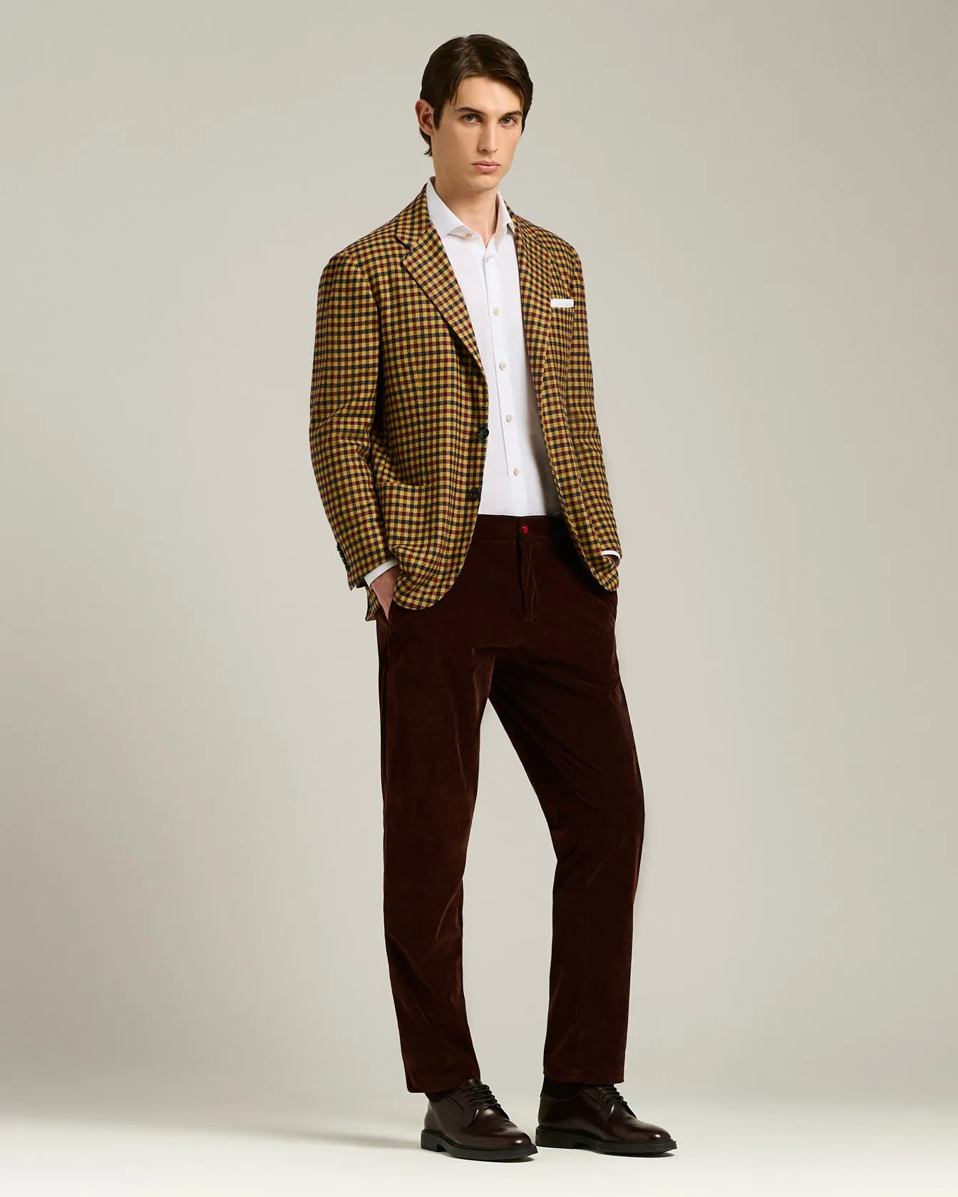 FORMAL' REGULAR FIT SHIRT IN WHITE COTTON sold by Kiton product image thumbnail 5