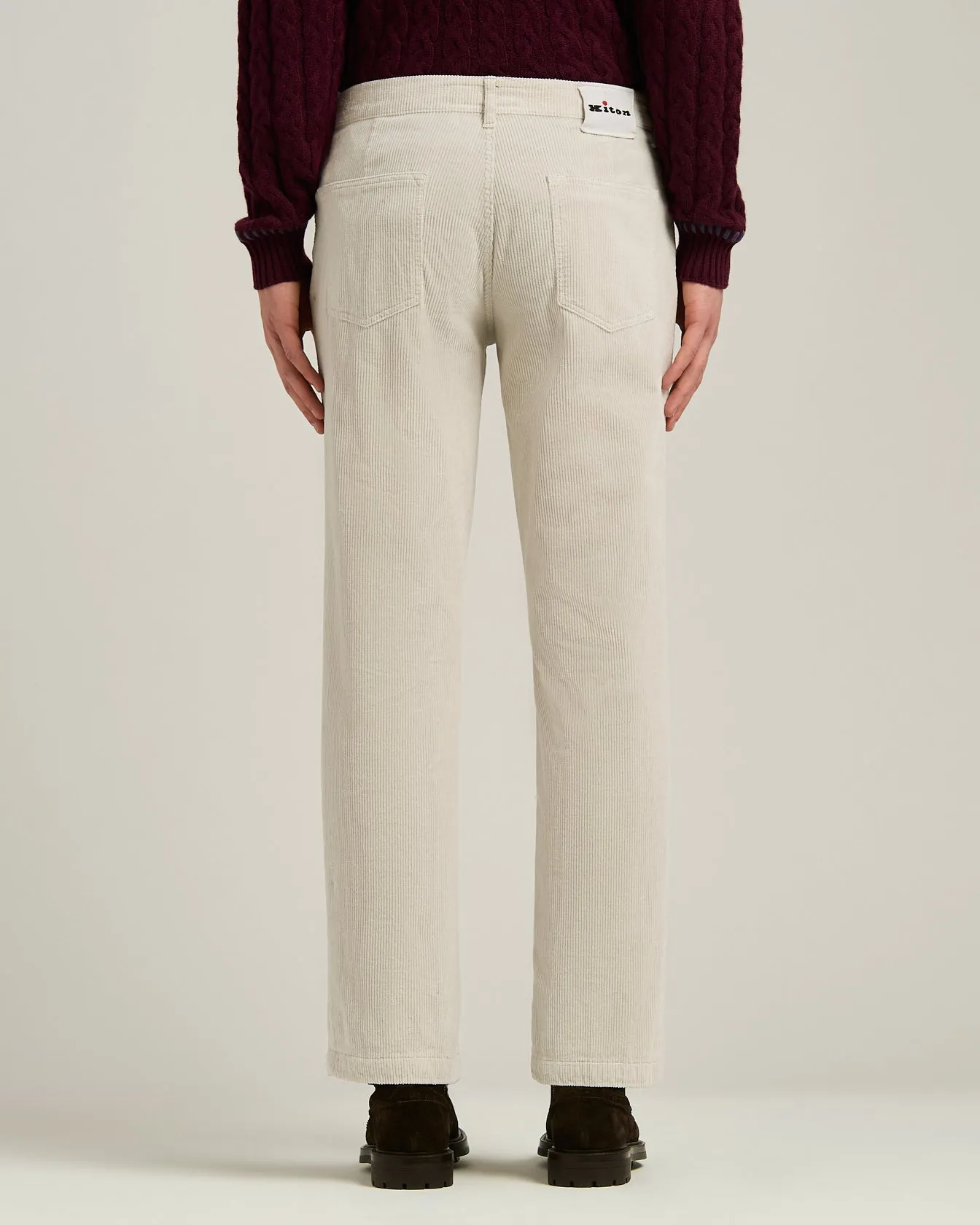 FIVE-POCKET CORDUROY TROUSERS sold by Kiton product image thumbnail 3