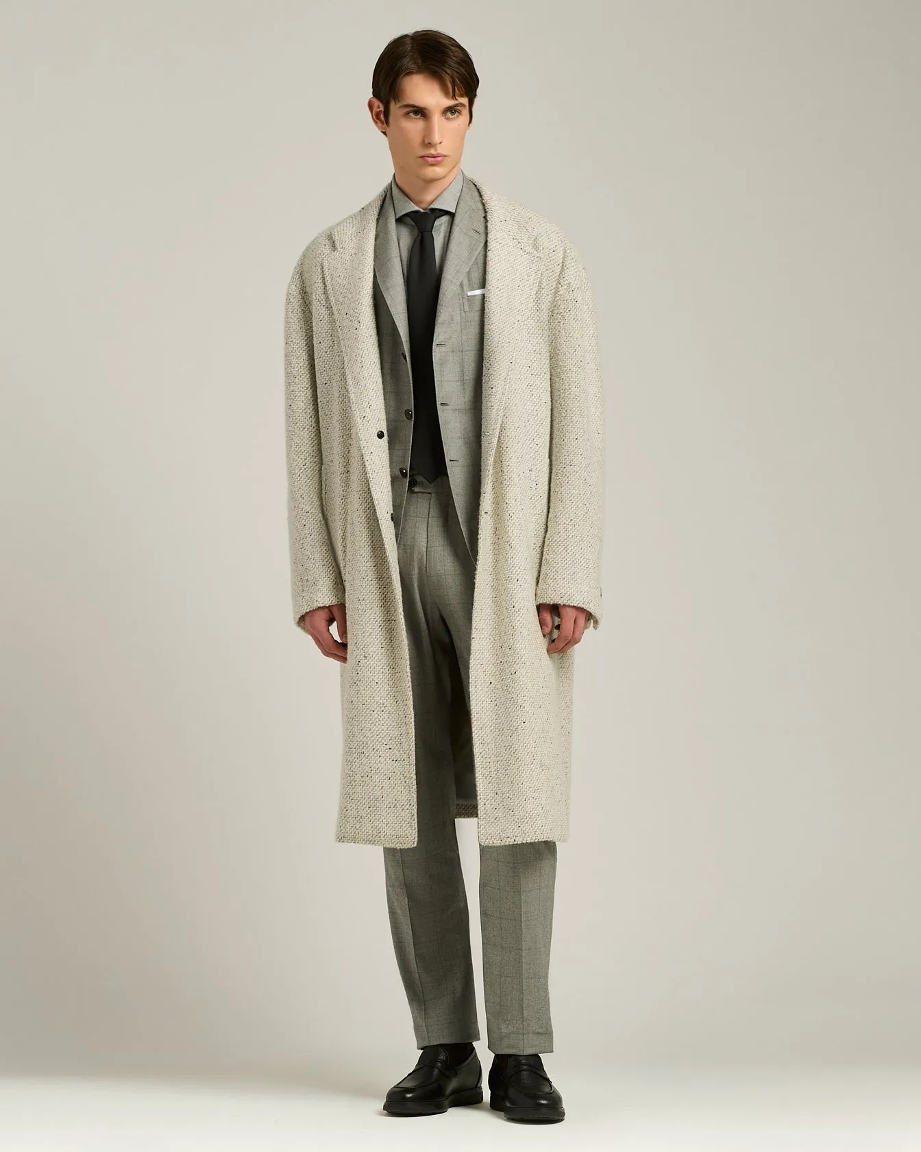 BLACK DEERSKIN LOAFERS WITH RUBBER SOLE sold by Kiton product image thumbnail 5