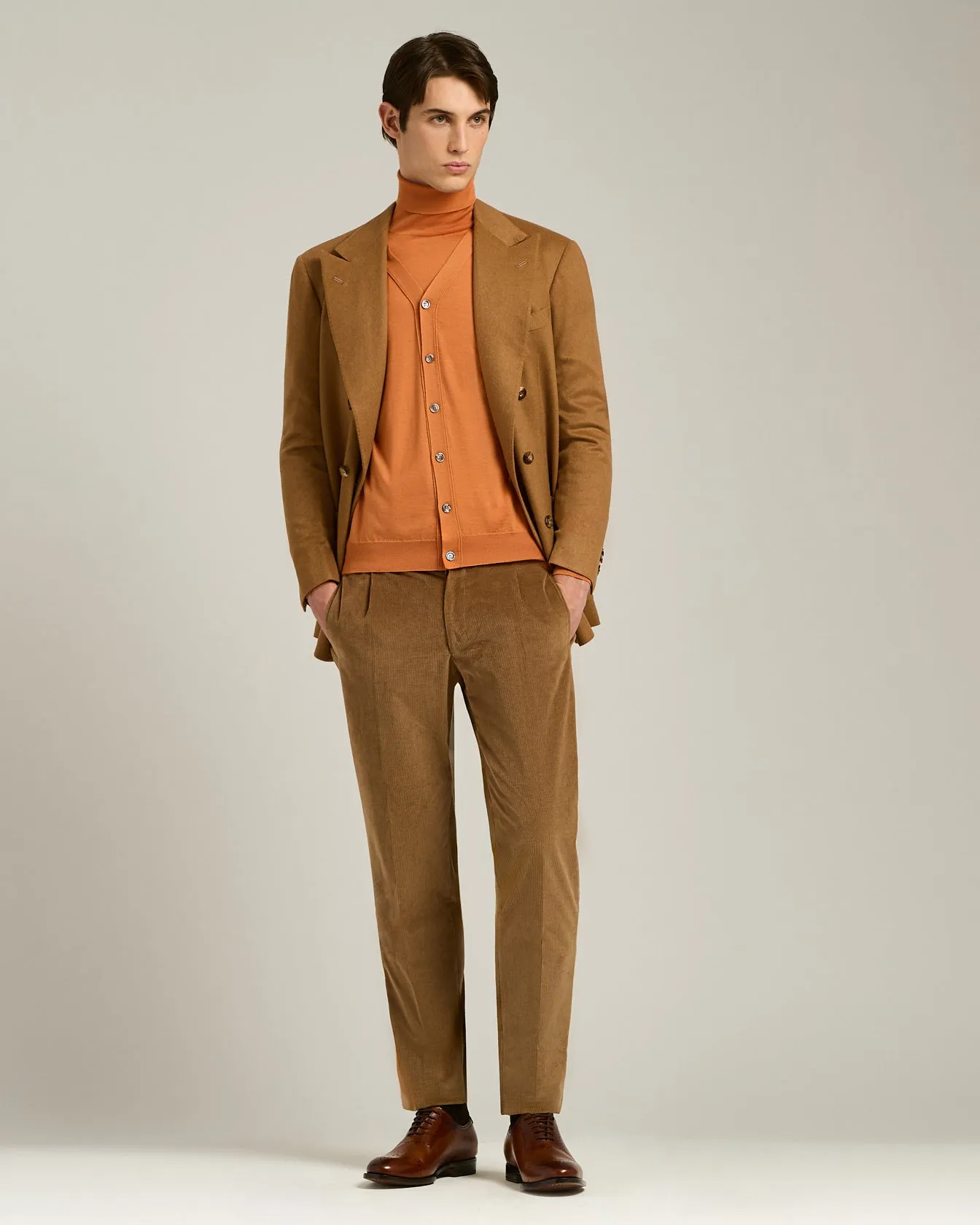 “CARAVAGGIO” WHOLECUT OXFORD SHOES IN ANTIQUED CALFSKIN sold by Kiton product image thumbnail 5