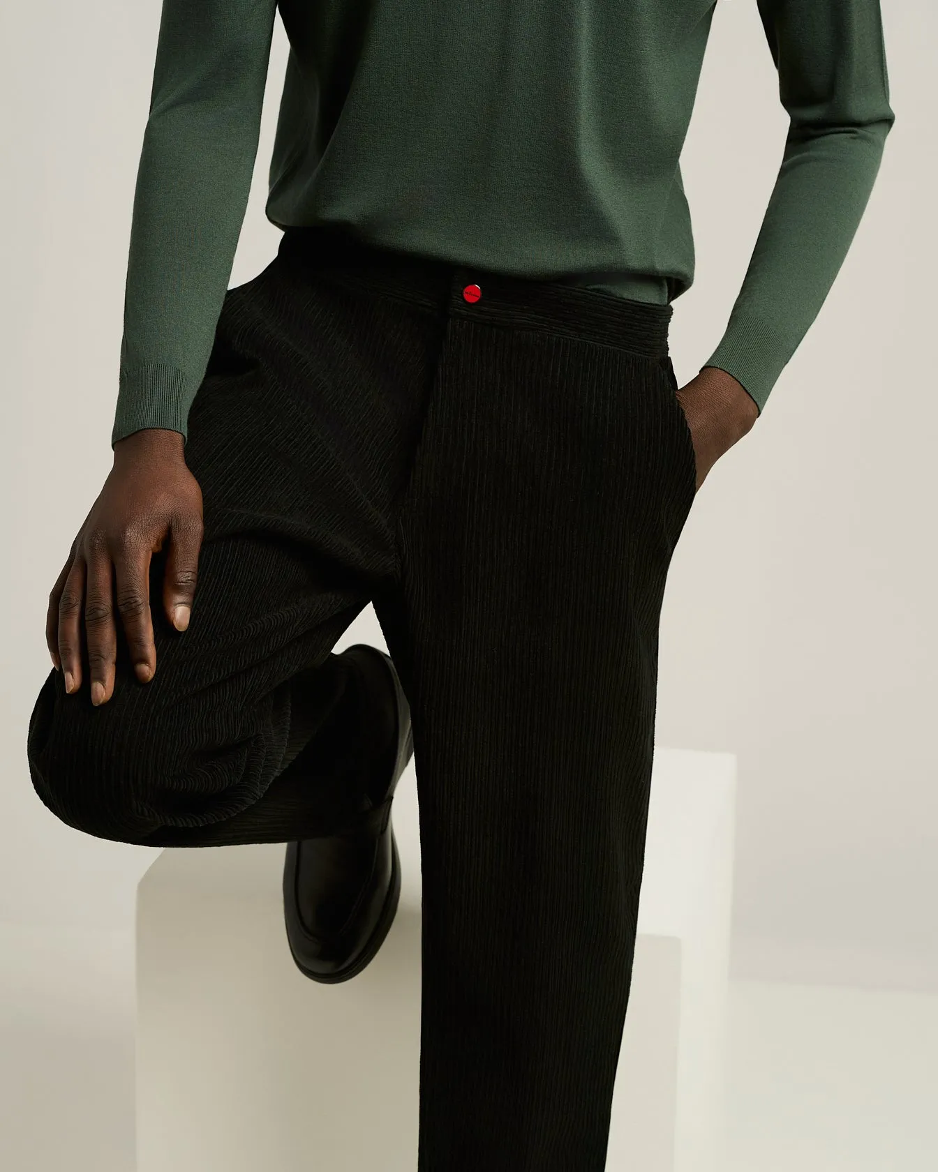 CORDUROY TROUSERS sold by Kiton product image thumbnail 4