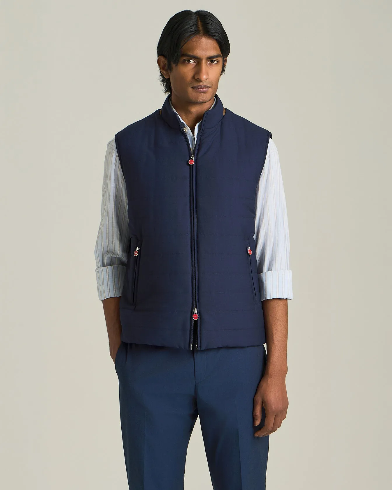 COOL WOOL SLEEVELESS DOWN JACKET sold by Kiton product image thumbnail 2