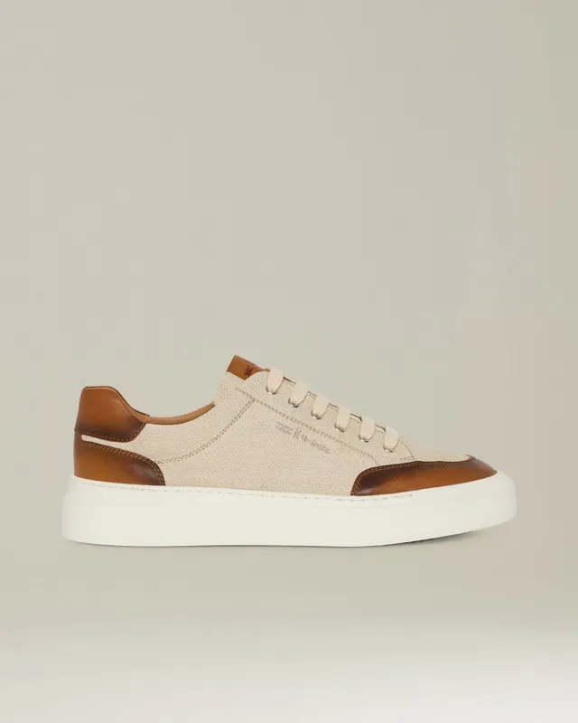 URBAN SNEAKERS WITH LEATHER INSERTS sold by Kiton