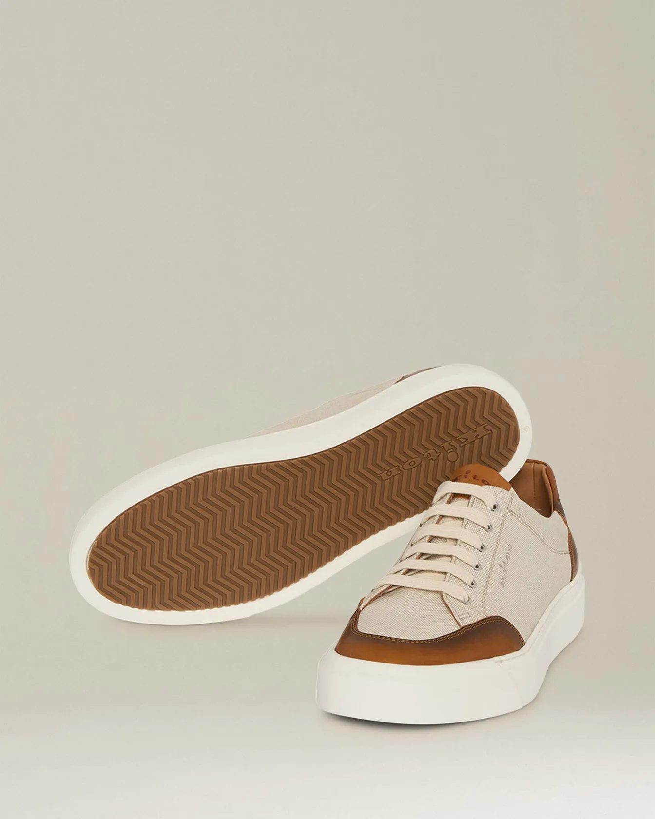 URBAN SNEAKERS WITH LEATHER INSERTS sold by Kiton product image thumbnail 4