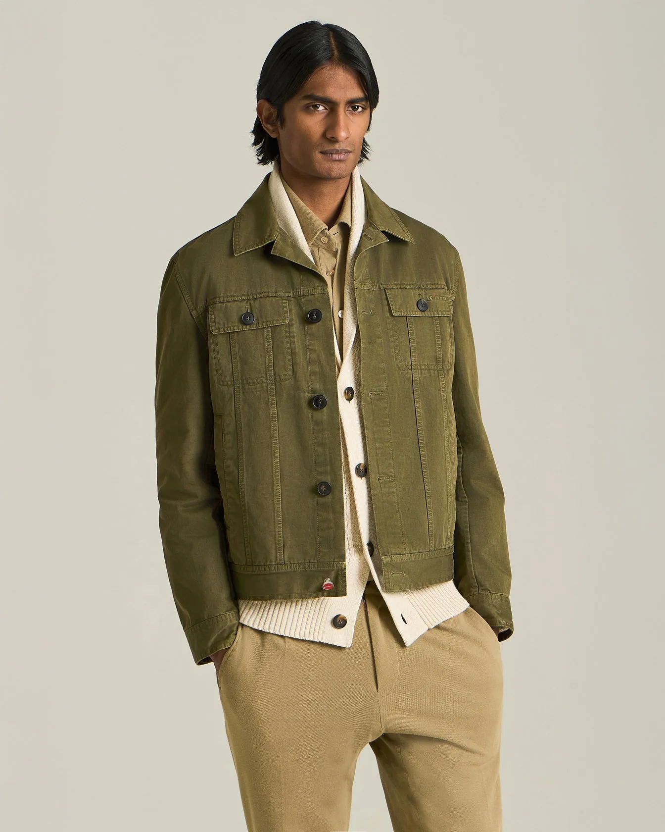 ORGANIC COTTON DENIM JACKET sold by Kiton product image thumbnail 2