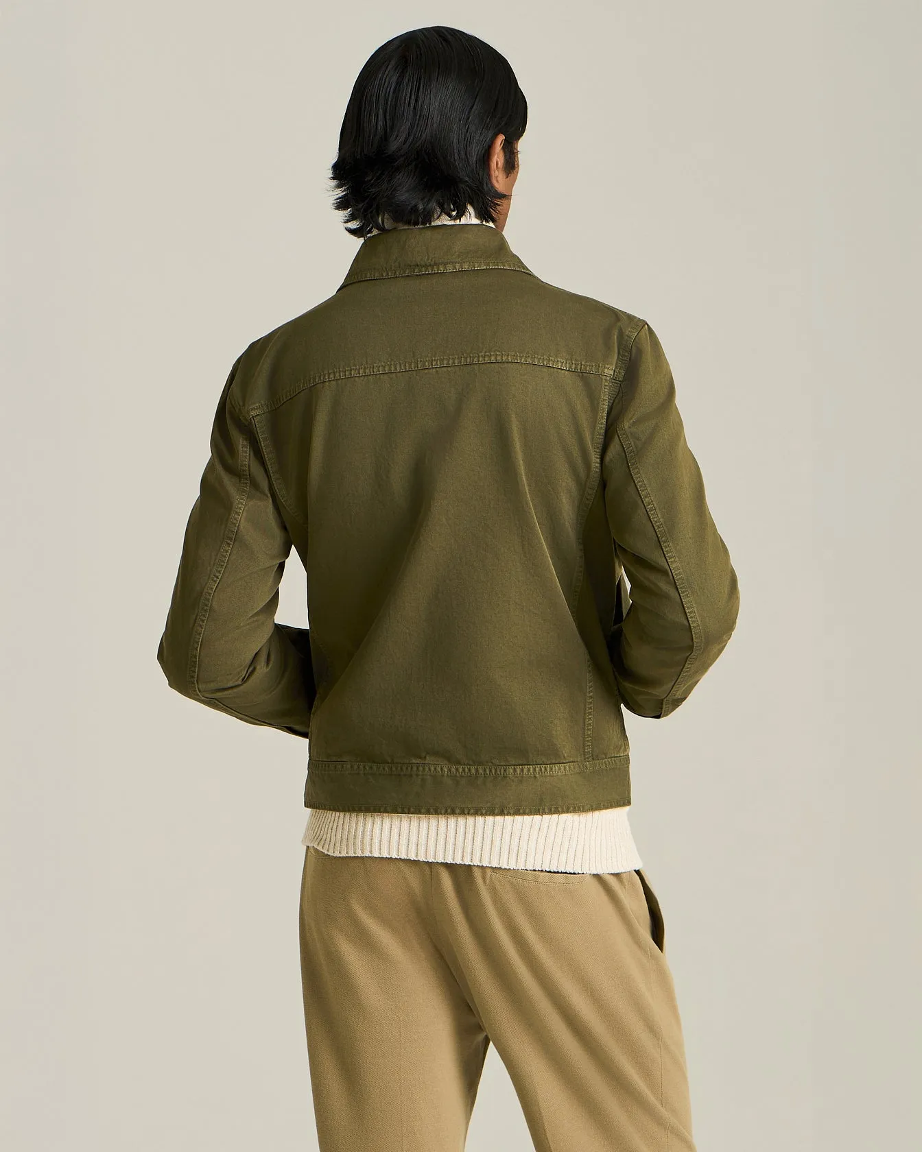 ORGANIC COTTON DENIM JACKET sold by Kiton product image thumbnail 3