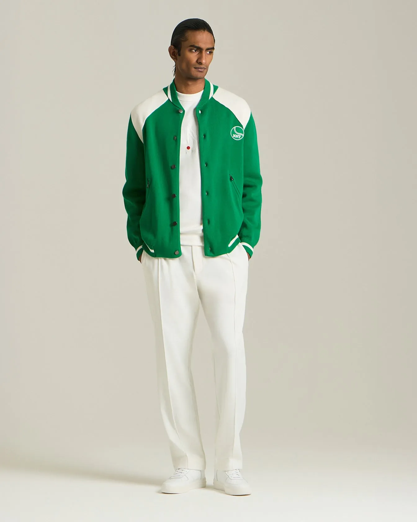 KNT COTTON VARSITY JACKET - TENNIS CAPSULE COLLECTION sold by Kiton product image thumbnail 5